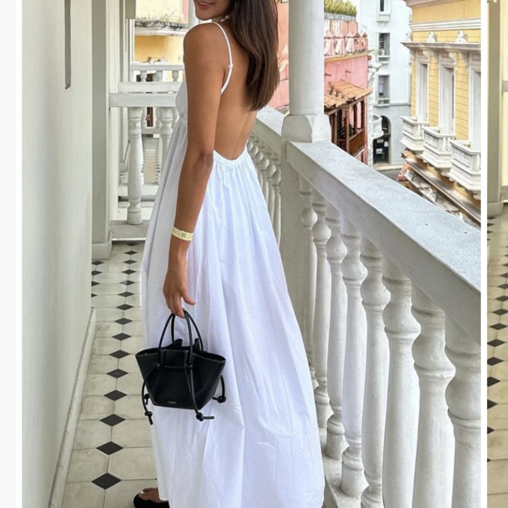 Commense White Maxi Dress